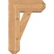 Ekena Millwork Traditional Craftsman Smooth Bracket w/ Offset Brace, Western Red Cedar, 7 1/2"W x 18"D x 26"H BKT0806X18X26TRA04SWR - alternate 2